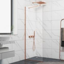 Inter Ceramic Параван за баня Кристина розово злато, стационарен, от 60 до 100 см дължина