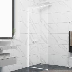 Inter Ceramic Параван за баня Кристина бял мат, стационарен, от 70 до 100 см дължина