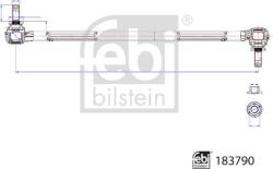 FEBI Bilstein Stabilizare, Rigidizare Bieleta antiruliu FEBI Bilstein 183790 (FEBIBILSTEIN183790)