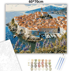  Dubrovnik óvárosa - számfestő készlet - 60×70 cm (Keret nélkül)