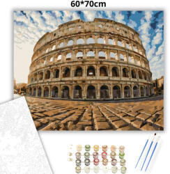  Római Colosseum - számfestő készlet - 60×70 cm (Keretre feszítve)