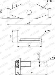 Ferodo Frana disc Componente, Accesorii frana Ferodo FAC161 (FERODOFAC161)