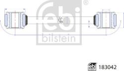 FEBI Bilstein Stabilizare, Rigidizare Bieleta antiruliu FEBI Bilstein 183042 (FEBIBILSTEIN183042)