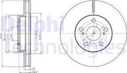 Delphi Frana disc Disc frana Delphi BG4290 - compatibil Lexus, Toyota (DELPHIBG4290)