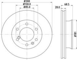 MTR Frana disc Disc frana MTR 12108517 - compatibil Vw, Mercedes-Benz (MTR12108517)
