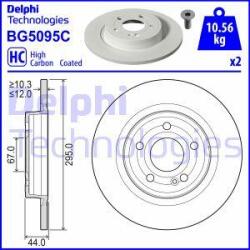 Delphi Frana disc Disc frana Delphi BG5095C - compatibil Mercedes-Benz (DELPHIBG5095C)