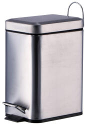 AdTrend Cos gunoi cu pedala otel argintiu 24, 5 x 12 x 25 cm, 3 L (103356) Cos de gunoi