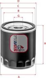 Sofima Filtru ulei Sofima S 3786 R - compatibil Subaru - Sofima-S 3786 R (SOFIMAS3786R)