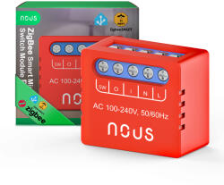 Nous Releu SMART NOUS B6Z Zigbee, 1 canal, control aplicatie, compatibil Alexa Google Assistan, protectie suprasarcina (B6Z) Cos de gunoi