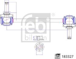 FEBI Bilstein Stabilizare, Rigidizare Bieleta antiruliu FEBI Bilstein 183327 (FEBIBILSTEIN183327)