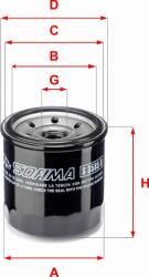 Sofima Filtru ulei Sofima S 3585 R - compatibil Chevrolet - Sofima-S 3585 R (SOFIMAS3585R)