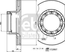 FEBI Bilstein Frana disc Disc frana FEBI Bilstein 172997 (FEBIBILSTEIN172997)