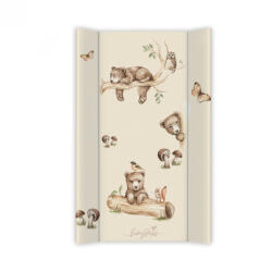 BabySteps Saltea de infasat cu spate intarit si margini de protectie 50x80 cm, Happy Bear (601503)
