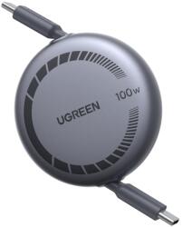UGREEN Cablu Ugreen Nexode USB-C la USB-C PD Fast Charge, retractabil, 100W, 1m, Gri (L531-65905)