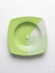  Farfurie adanca , 21 cm, Verde alb (AD-V/A)
