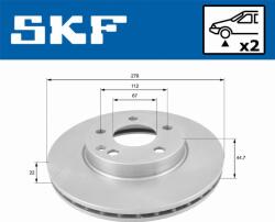 SKF Frana disc Disc frana SKF VKBD 80063 V2 (SKFVKBD80063V2)