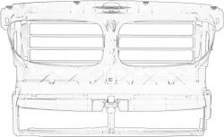 BMW Elemente caroserie, Aripa, Bara protectie Partea frontala, Grila radiator BMW 51747200787 - compatibil Bmw (BMW51747200787)
