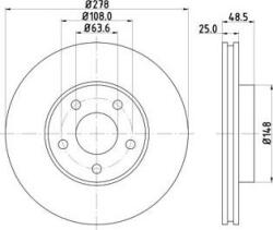 MTR Frana disc Disc frana MTR 12108521 - compatibil Ford, Volvo (MTR12108521)