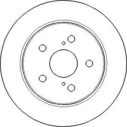 Delphi Frana disc Disc frana Delphi BG4928C - compatibil Toyota, Lexus (DELPHIBG4928C)