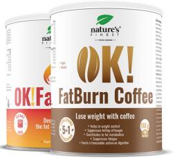 Nature’s Finest OK! FatBurn Coffee + OK! FatBurn | zsírégetés és étvágykontroll támogatása | ID-alG + L-karnitin + guarana az energiáért és karcsúsító rutinért | 300g