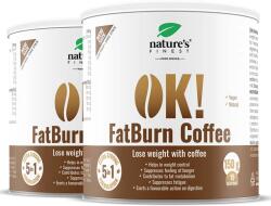 Nature’s Finest OK! FatBurn Coffee | funkcionális fogyókávé étvágykontrollhoz | L-karnitin + guarana az anyagcseréért és energiáért | 300g