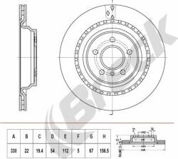 Delphi Frana disc Disc frana Delphi BG4933C - compatibil Mercedes-Benz (DELPHIBG4933C)