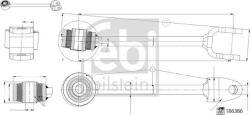 FEBI Bilstein Stabilizare, Rigidizare Bieleta antiruliu FEBI Bilstein 186386 (FEBIBILSTEIN186386)