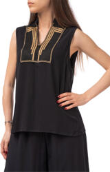 AGGEL Top Crepe Marocaine Sleeveless SS61134KF 1009 black (SS61134KF 1009 black)