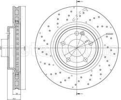 Delphi Frana disc Disc frana Delphi BG4658C - compatibil Mercedes-Benz (DELPHIBG4658C)