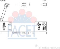 Facet Cablu aprindere, piese racordare Facet 4.7013 - compatibil Suzuki, Fiat (FACET47013)