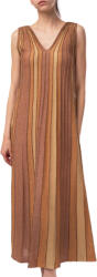 AGGEL Rochie Lurex V-Neck Maxi SS63186K 1057 tan gold-summer camel-mocca-bronze (SS63186K 1057 tan gold-summer camel-mocca-bronze)