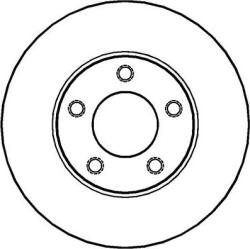 LPR Frana disc Disc frana LPR F1015V - compatibil Ford, Mazda (LPRF1015V)