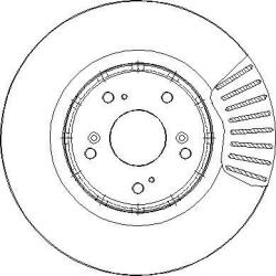 Delphi Frana disc Disc frana Delphi BG4808C - compatibil Honda (DELPHIBG4808C)