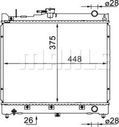Mahle Radiator racire apa, ulei Radiator apa, Piese Mahle CR 1576 000S - compatibil Suzuki - MAHLE-CR 1576 000S (MAHLECR1576000S)