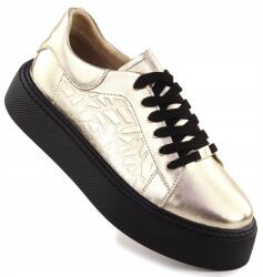 Filippo Női bőr sport félcipő arany platform Filippo DP6119 38 (DP6119/25 GO)