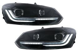 KITT Faruri LED pentru VW Polo 6R/6C 2010-2017 cu semnalizare dinamica (HLVWPOMK6S)