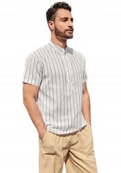 Shein Fehér Csíkos Férfi Ing Casual S Lfm