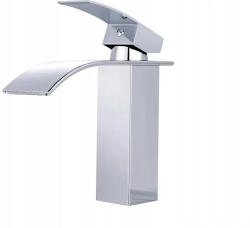 Álló Mosdó Csaptelep Magas Fürdőszoba Króm Csaptelep Waterfall Vízesés (6002064STN)