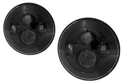 KITT Faruri Full LED CREE cu dublu proiector pentru Jeep Wrangler JK/TJ, negre (HLU7INCHLYA)