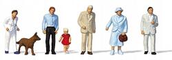 Preiser 14089 Járókelők gyermekkel és kutyával H0 1: 87 Figurák