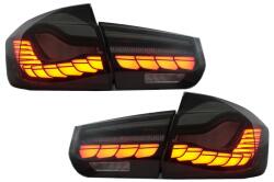 KITT Stopuri OLED BMW Seria 3 F30/F35/F80 rosu fumuriu M4 cu semnal dinamic (TLBMF30RSNL)