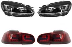 KITT Faruri LED si stopuri LED VW Golf 6 (2008-2013) cu semnal dinamic (COHLVWG6UTLS)