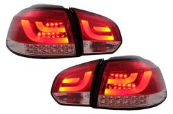 KITT Lightning Stopuri LED rosu clar pentru VW Golf 6 VI Hatchback 2008-2013 (TLVWG6RCLED)