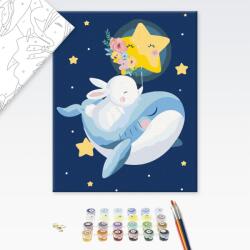 Brushme Pictare conform numerelor pentru copii iepuraș visător - 30x40