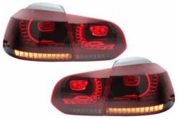 KITT Specials Stopuri Full LED pentru VW Golf 6 VI 2008-2013 R20 rosu fumuriu (TLVWG6R20RS)