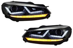 OSRAM Faruri LED Osram pentru VW Golf 6 VI 2008-2012, crom, semnal dinamic (LEDHL102-CM)