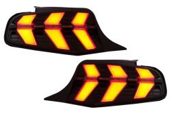 KITT Stopuri Full LED fumurii pentru Ford Mustang V 2010-2012 cu semnal dinamic (TLFMU7LED)