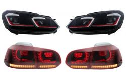 KITT Faruri LED si stopuri Full LED pentru VW Golf 6 (2008-2013) GTI Design (COHLVWG6FRRSFW)