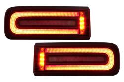 KITT Stopuri Full LED fumurii pentru Mercedes G-Class W463, semnal dinamic (TLMBW463NLS)
