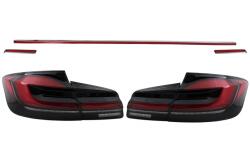 KITT Specials Stopuri LED BMW Seria 5 F10/F11 2011-2017 rosu-negru cu semnal dinamic (TLBMF10NLCN)
